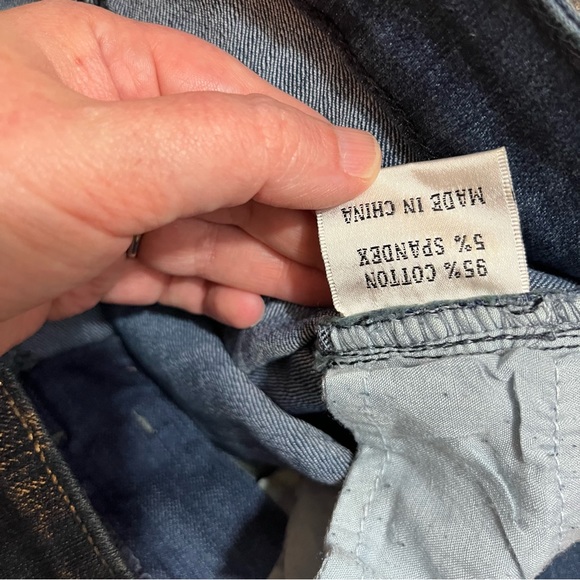 Cache’ Vintage Gold Painted Bootcut Jeans - Size 2 - Picture 7 of 10